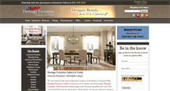 Desktop Screenshot of heritagefurnitureoutlet.com